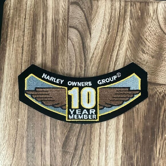 Harley Davidson HOG Owners Group Wings 10 Year Member Patch New Old Stock - Picture 1 of 5